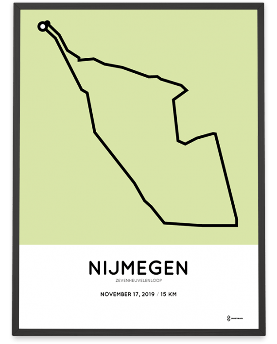 2019 Zevenheuvelenloop route poster