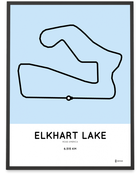 road america racetrack course poster
