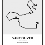 2015 Vancouver marathon course poster