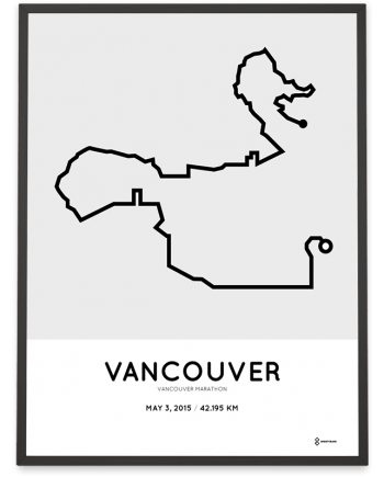 2015 Vancouver marathon course poster