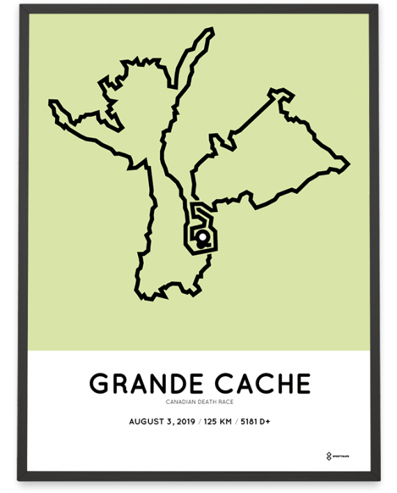 2019 Canadian Death Race 125km course poster