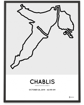 2019 marathon de Chablis parcours poster