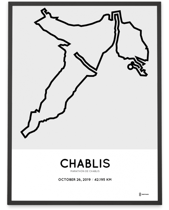 2019 marathon de Chablis parcours poster