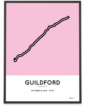 2019 Guildford 10k course poster