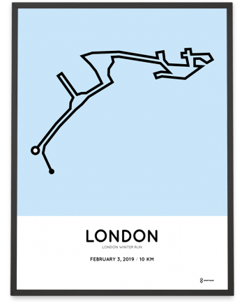 2019 London Winter Run course poster