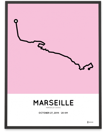2019 Marseille Cassis parcours print