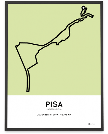 2019 maratona di Pisa course poster