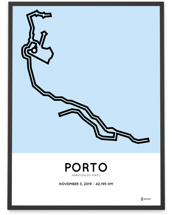 2019 maratona do porto course poster