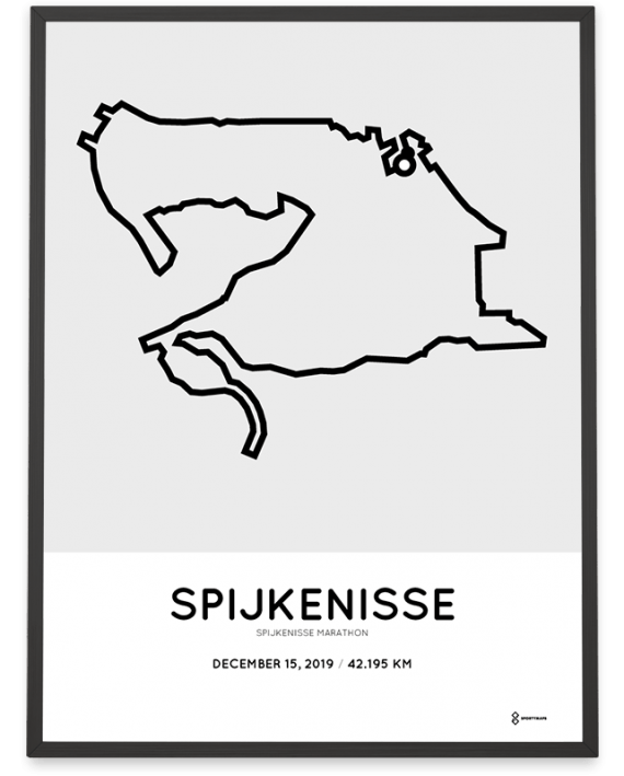 2019 Spijkenisse-SPARK marathon parcours poster