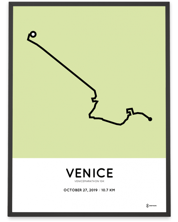 2019 Venicemarathon 10k course poster