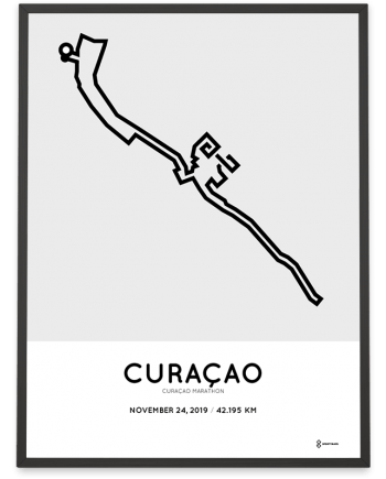 2019 curacao marathon course poster
