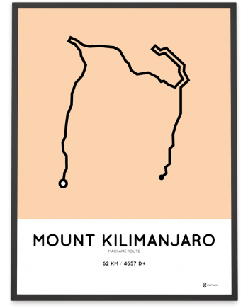 Kilimanjaro machame route print