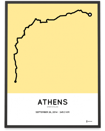 2014 Spartathlon course poster