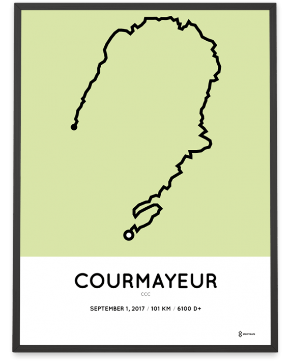 2017 CCC UTMB parcours poster