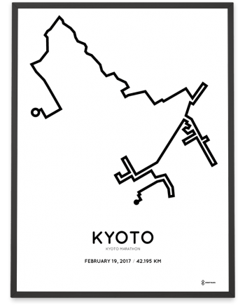 2017 Kyoto marathon routemap sportymaps print