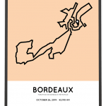 2019 Bordeaux marathon parcours poster