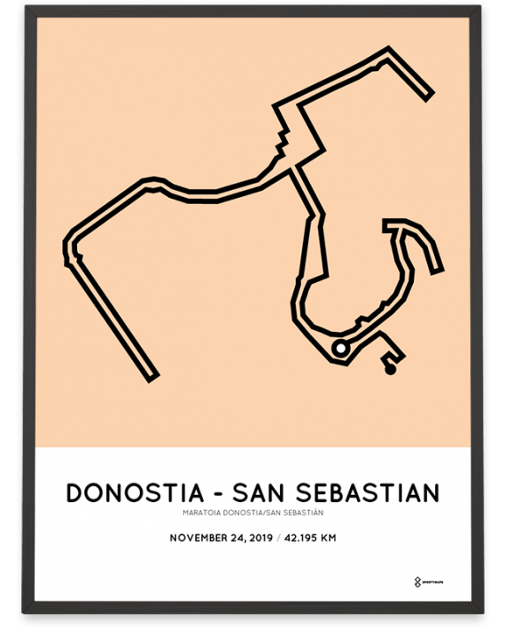 2019 Maratoia Donostia - San-Sebastian course poster