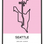 2019 RNR Seattle marathon course poster