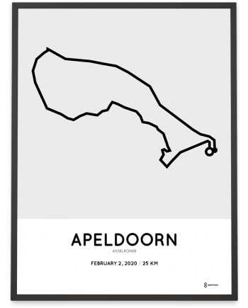 2020 Asselronde Apeldoorn route poster