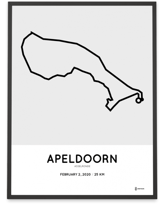 2020 Asselronde Apeldoorn route poster