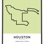 2020 Houston marathon course poster