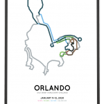 2020 Walt Disney World Dopey Challenge course poster