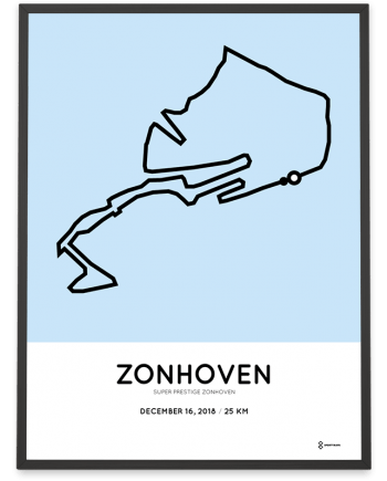 2018 Superprestige Zonhoven parcours poster