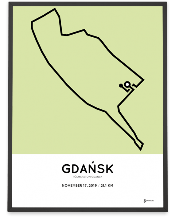 2019 Polmaraton Gdansk course poster