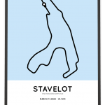 2020 Spa-Franchorchamps run half marathon parcours poster
