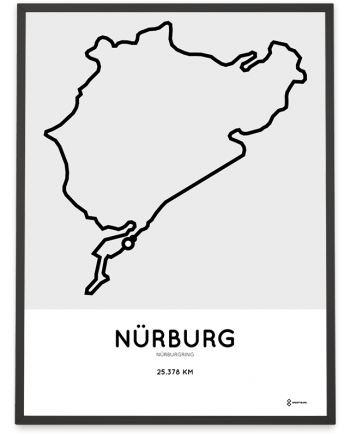 Nürburgring nordschleife parcours sportymaps print