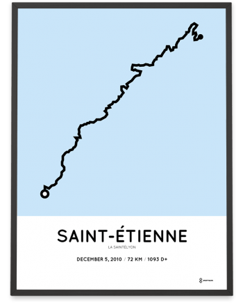 2010 la saintelyon parcours poster