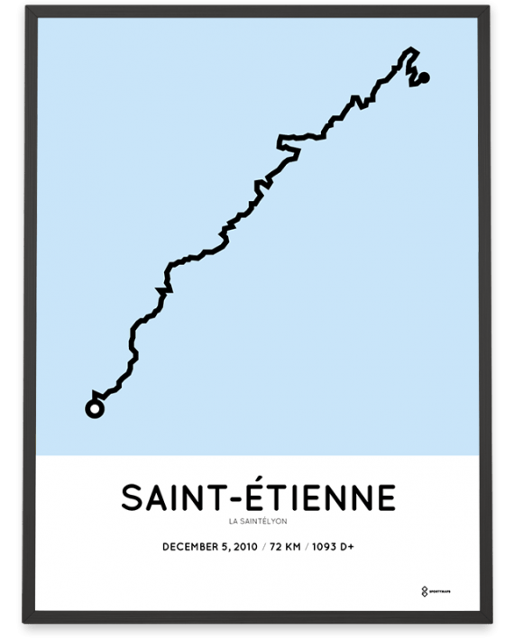 2010 la saintelyon parcours poster