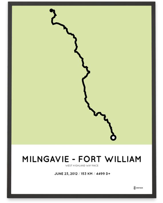 2012 West Highland Way Race racetrace poster