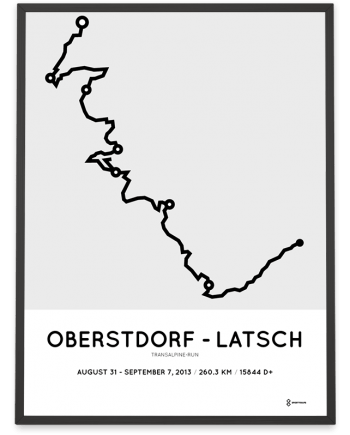 2013 Transalpine-Run course poster