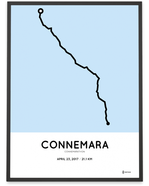 2017 Connemara half marathon racetrace print