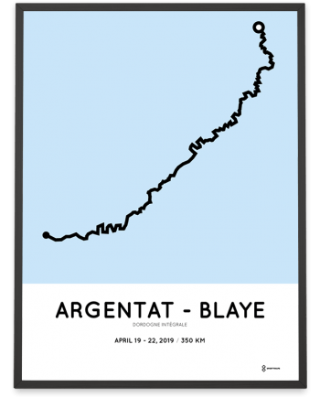 2019 Dordogne Integrale 350km parcours print