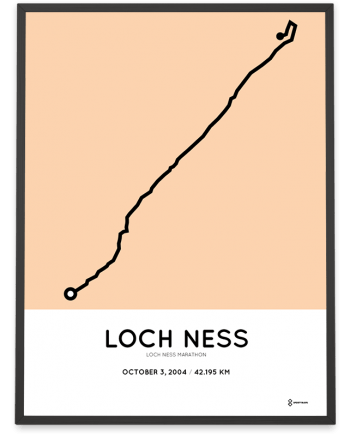 2004 Loch Ness marathon course poster