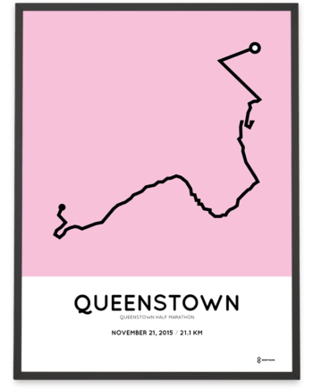 2015 Queenstown half marathoner map