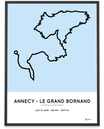 2018 L'Étape du Tour de France parcours poster