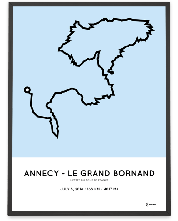 2018 L'Étape du Tour de France parcours poster