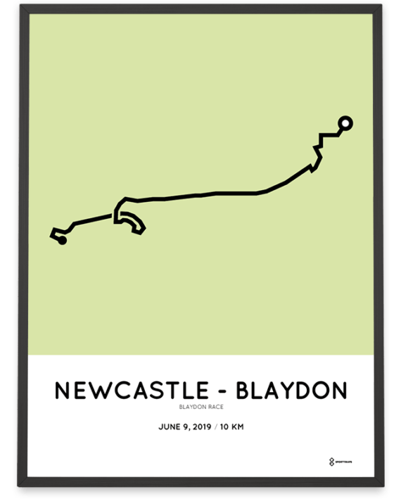2019 Blaydon Race racetrace poster