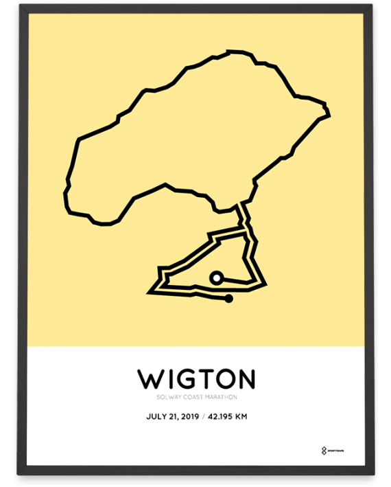 2019 Solway Coast Marathon racetrace poster