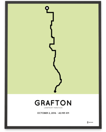 2016 Lakefront marathon course poster