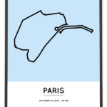 2018 20km de Paris sportymaps parcour print