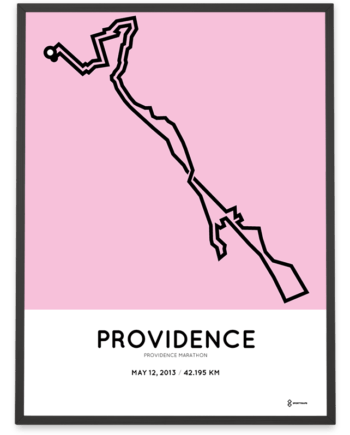 2013 Providence marathon course poster