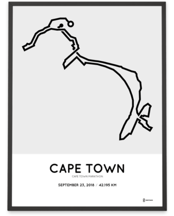 2018 Cape Town Marathon Sportymaps course print