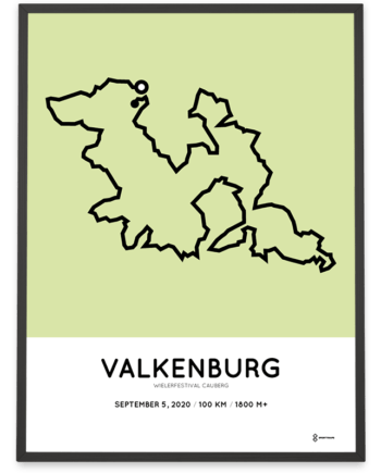 2020 Wielerfestival Cauberg 100km parcours poster