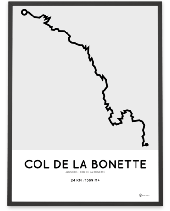 Col de la Bonette from Jausiers course poster