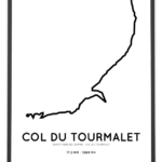 Col du Tourmalet course print starting Sainte Marie de Campan