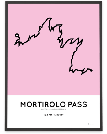 Mortirolo climb from Mazzo course poster